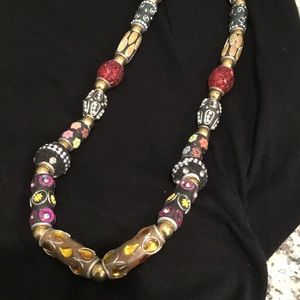 Czech glass bead necklace
